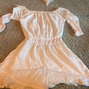 white romper. size medium. worn about 2 times!